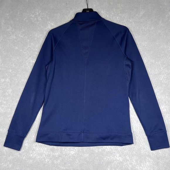 Vintage Nike Sweatshirt Womens Size Medium Navy Blue West Virginia Half Zip 1765 - Picture 7 of 13